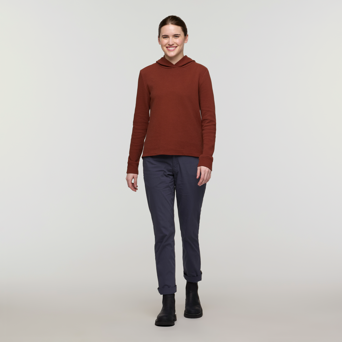 Atajo Long-Sleeve Waffle Hoodie - Women's