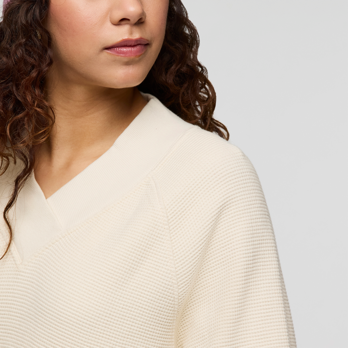 Atajo Long-Sleeve Waffle V-Neck - Women's