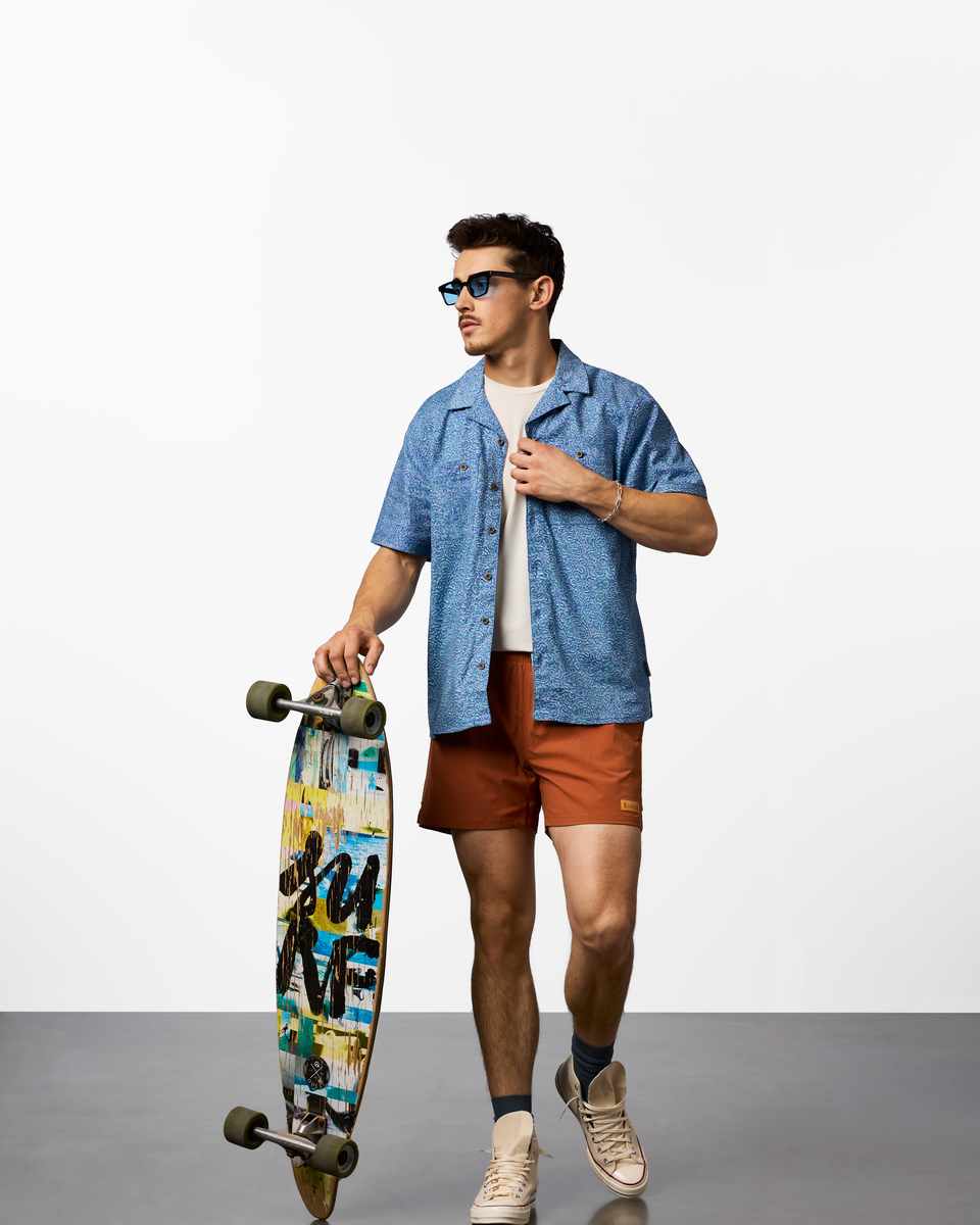 Afuera Button Up Shirt - Print - Men's