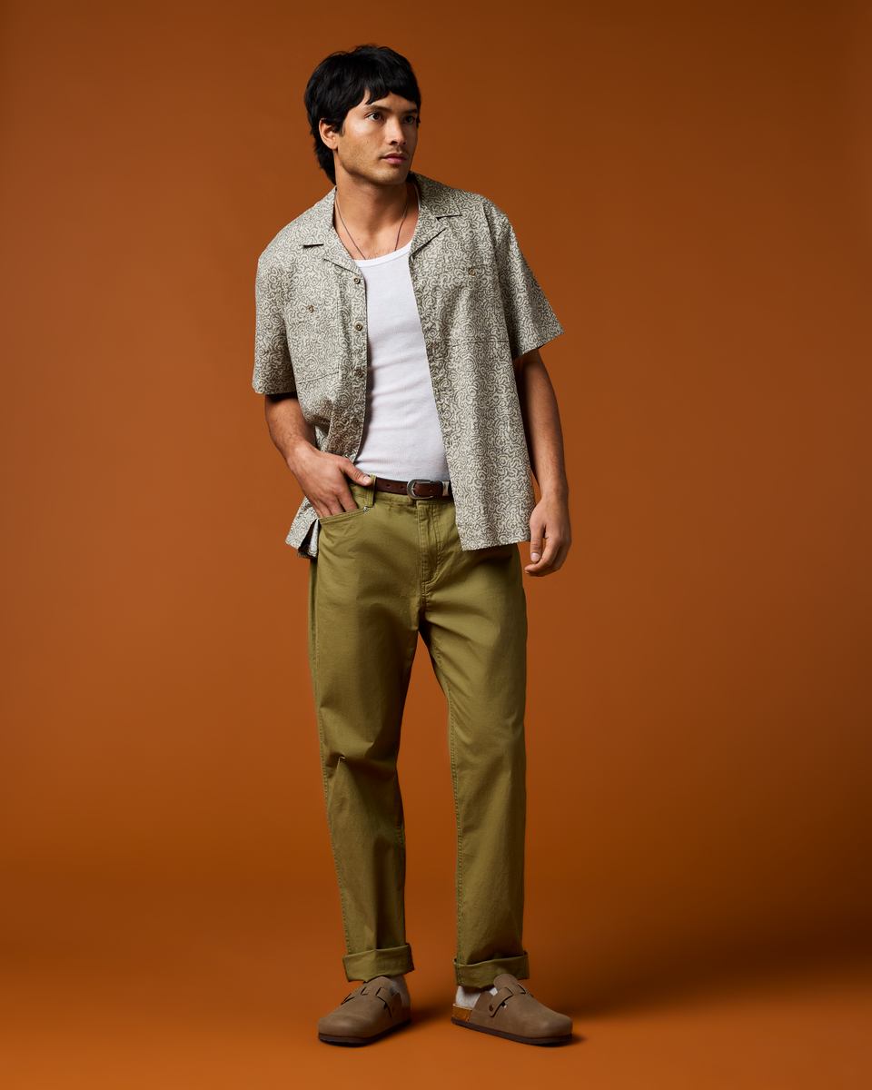 Afuera Button Up Shirt - Print - Men's